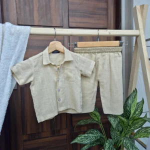 light beige shirt and pant set