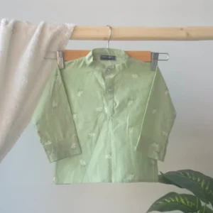 Light Green Short Kurta Boys